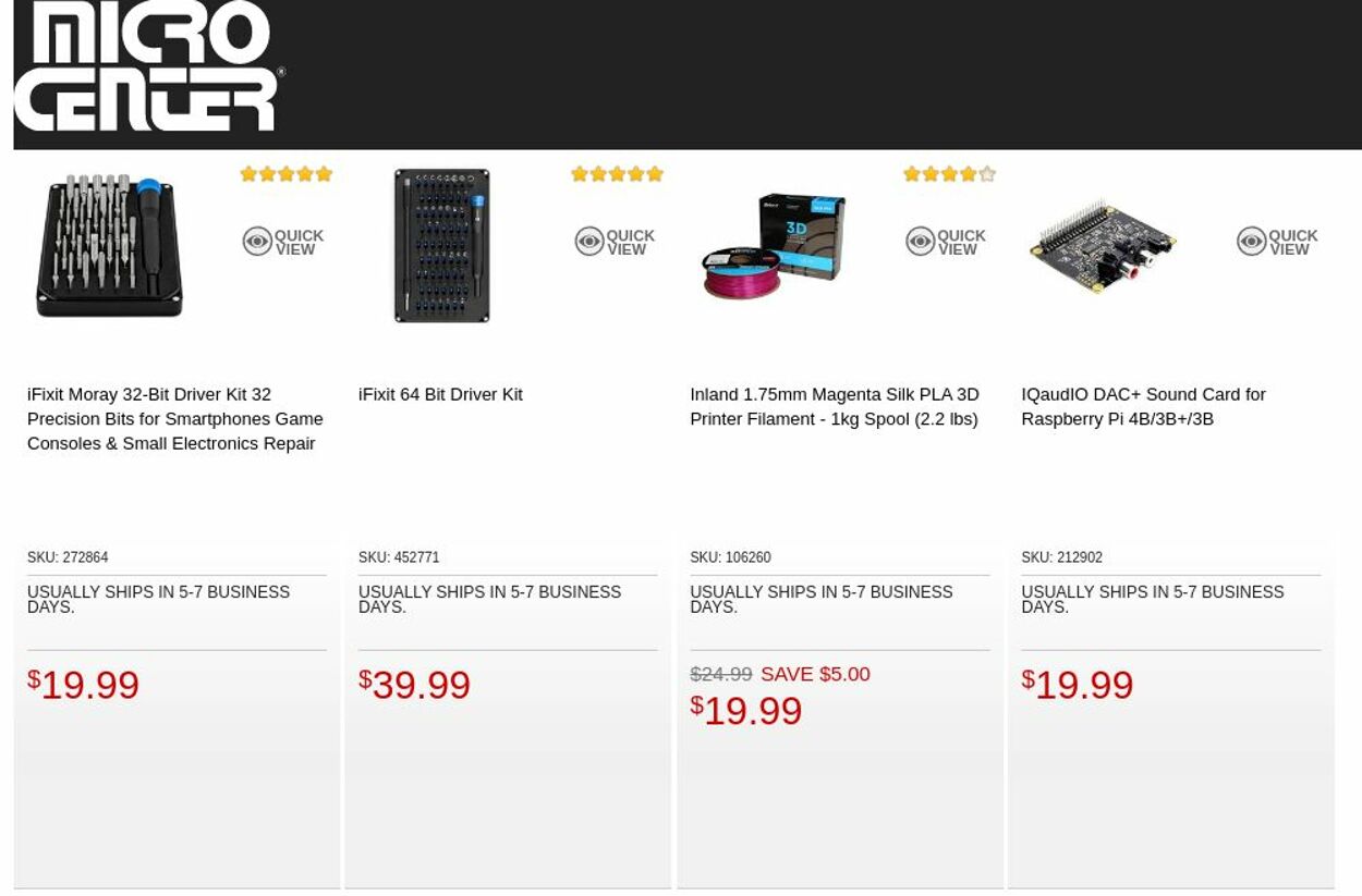 Micro Center Ad from 02/14/2023