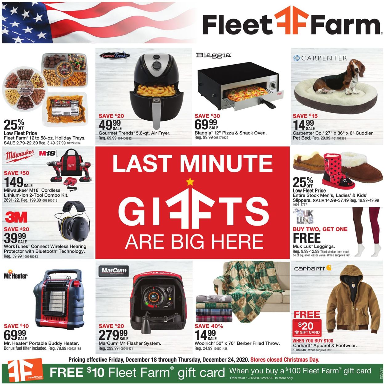 Mills Fleet Farm Ad from 12/18/2020