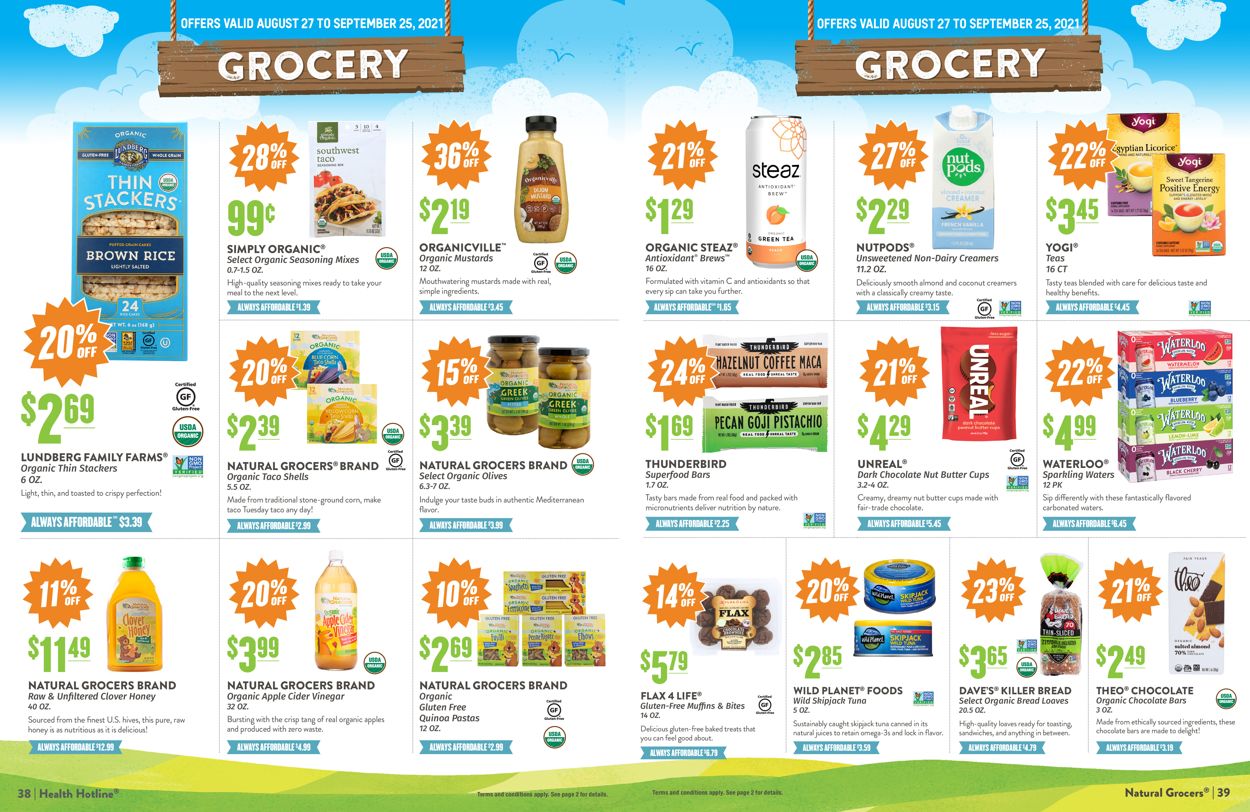 Natural Grocers Ad from 08/27/2021