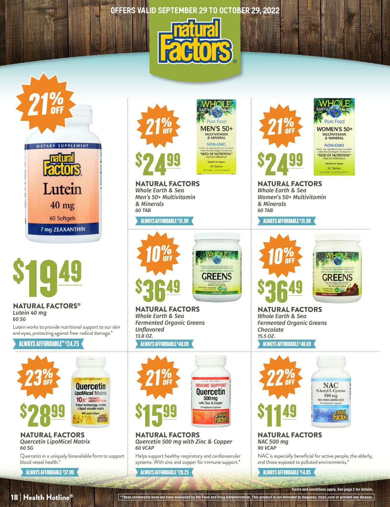 Natural Grocers Ad from 09/29/2022