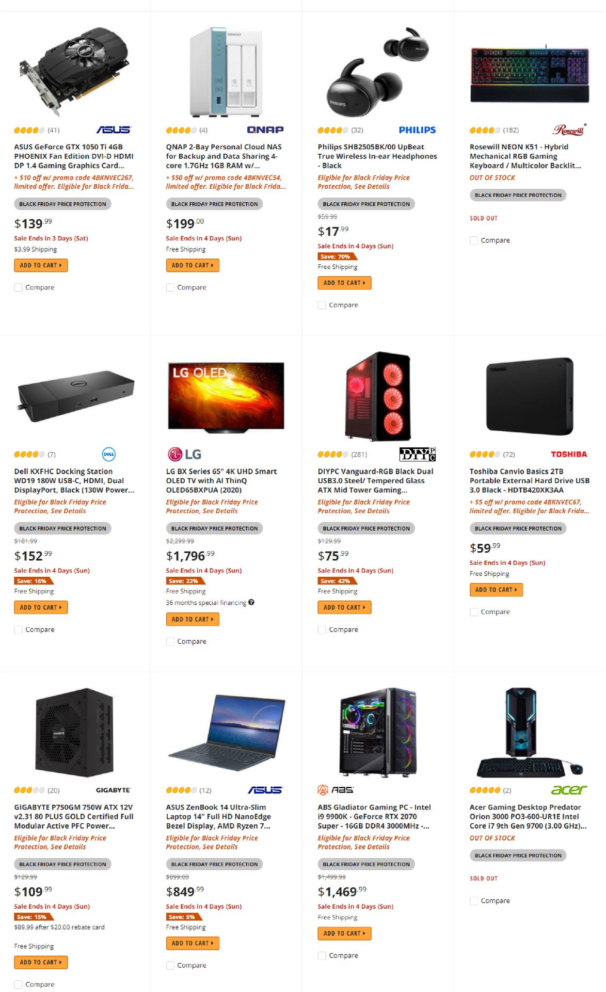 Newegg Ad from 11/05/2020