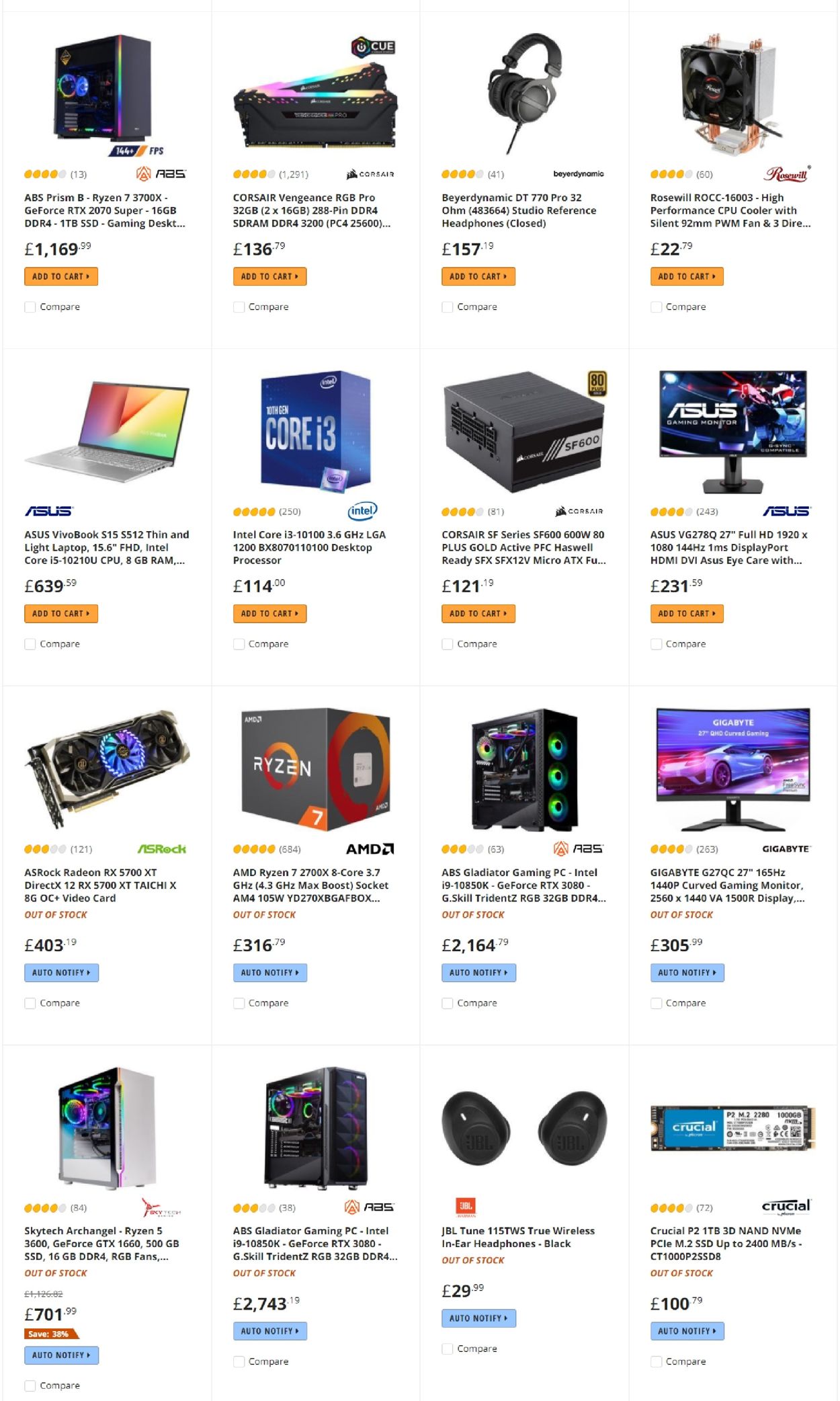 Newegg Ad from 11/24/2020
