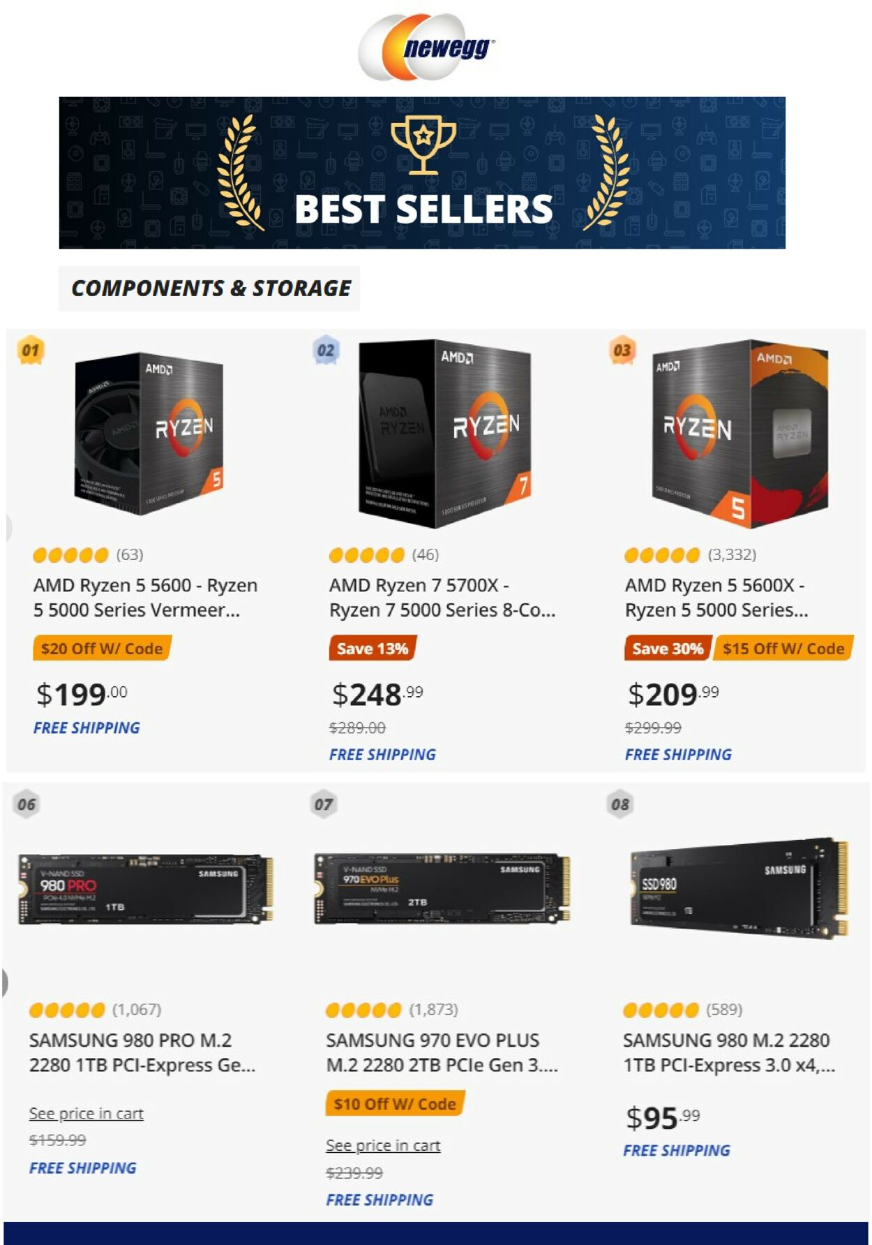 Newegg Ad from 09/13/2022