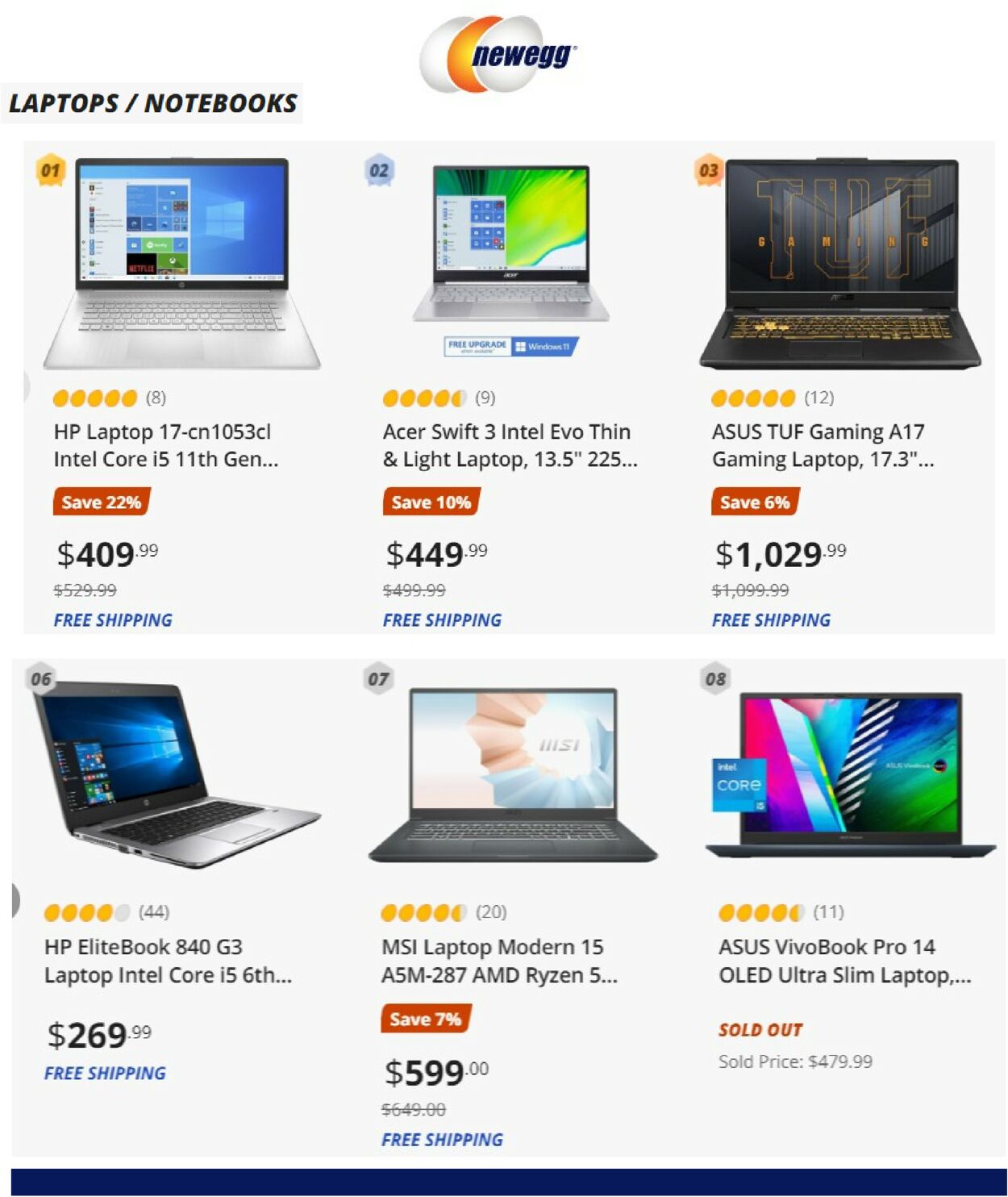 Newegg Ad from 09/13/2022