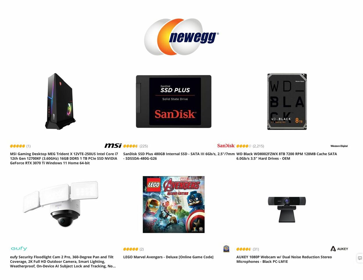 Newegg Ad from 10/27/2022
