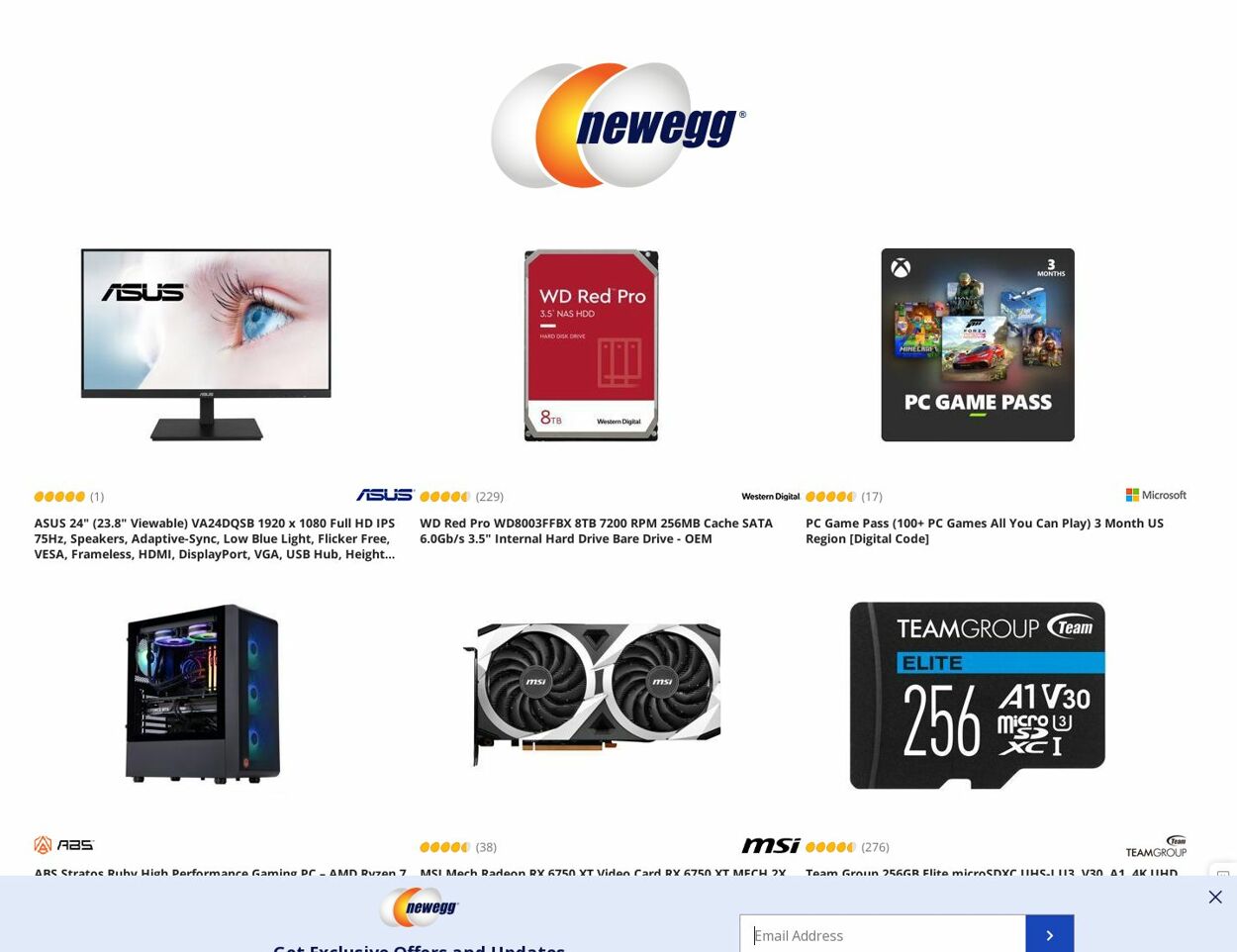 Newegg Ad from 01/19/2023