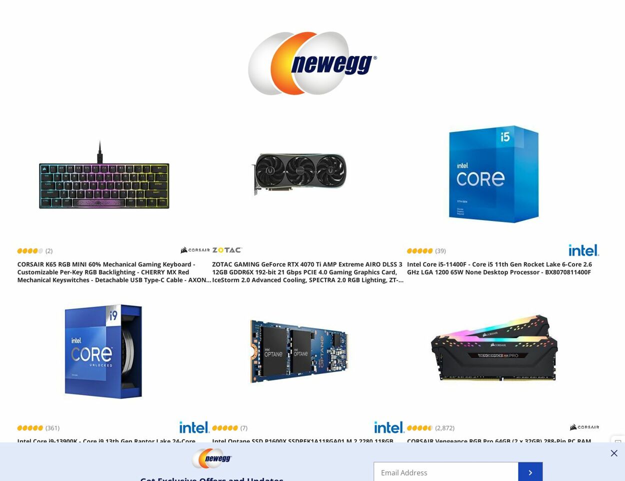Newegg Ad from 02/02/2023