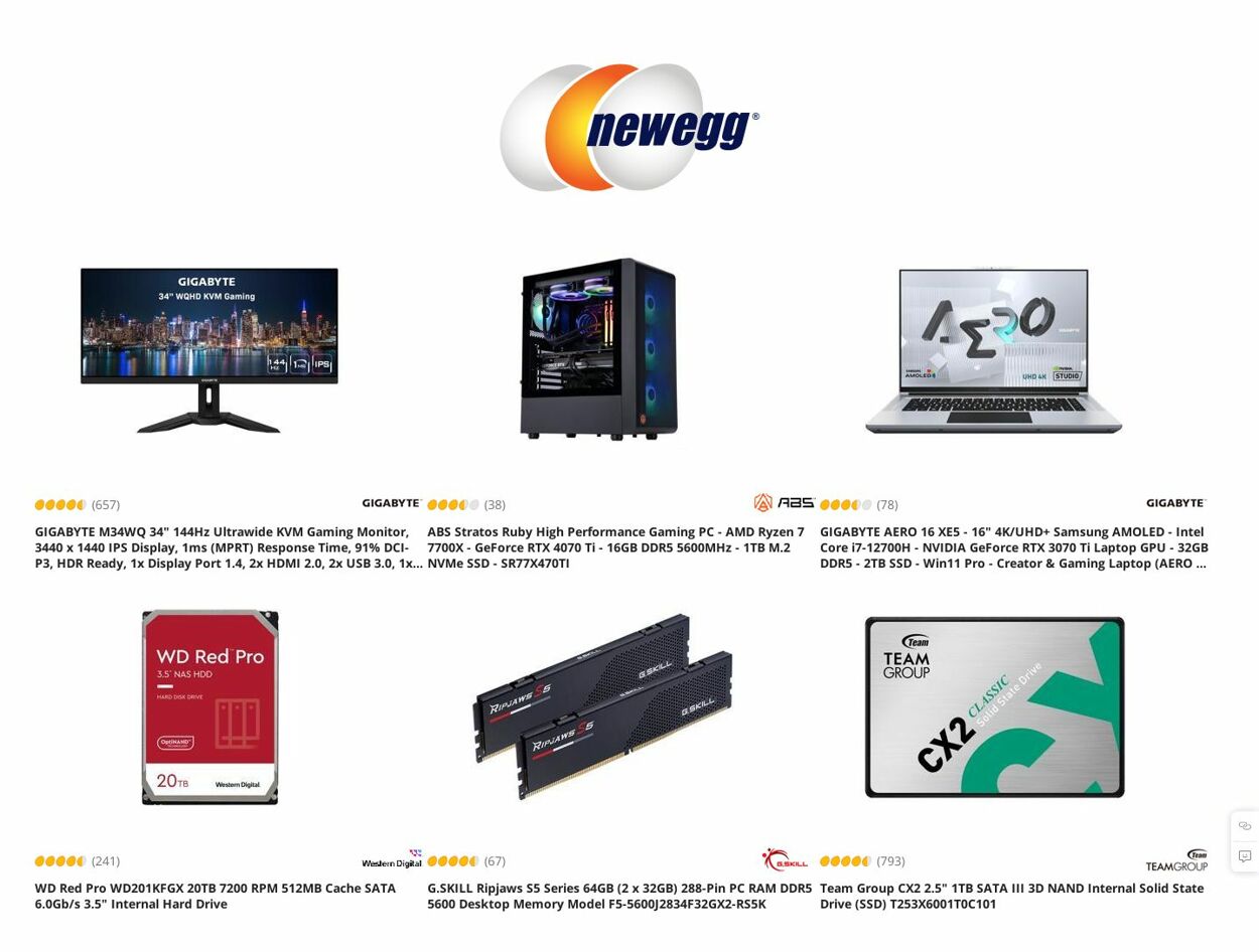 Newegg Ad from 03/23/2023