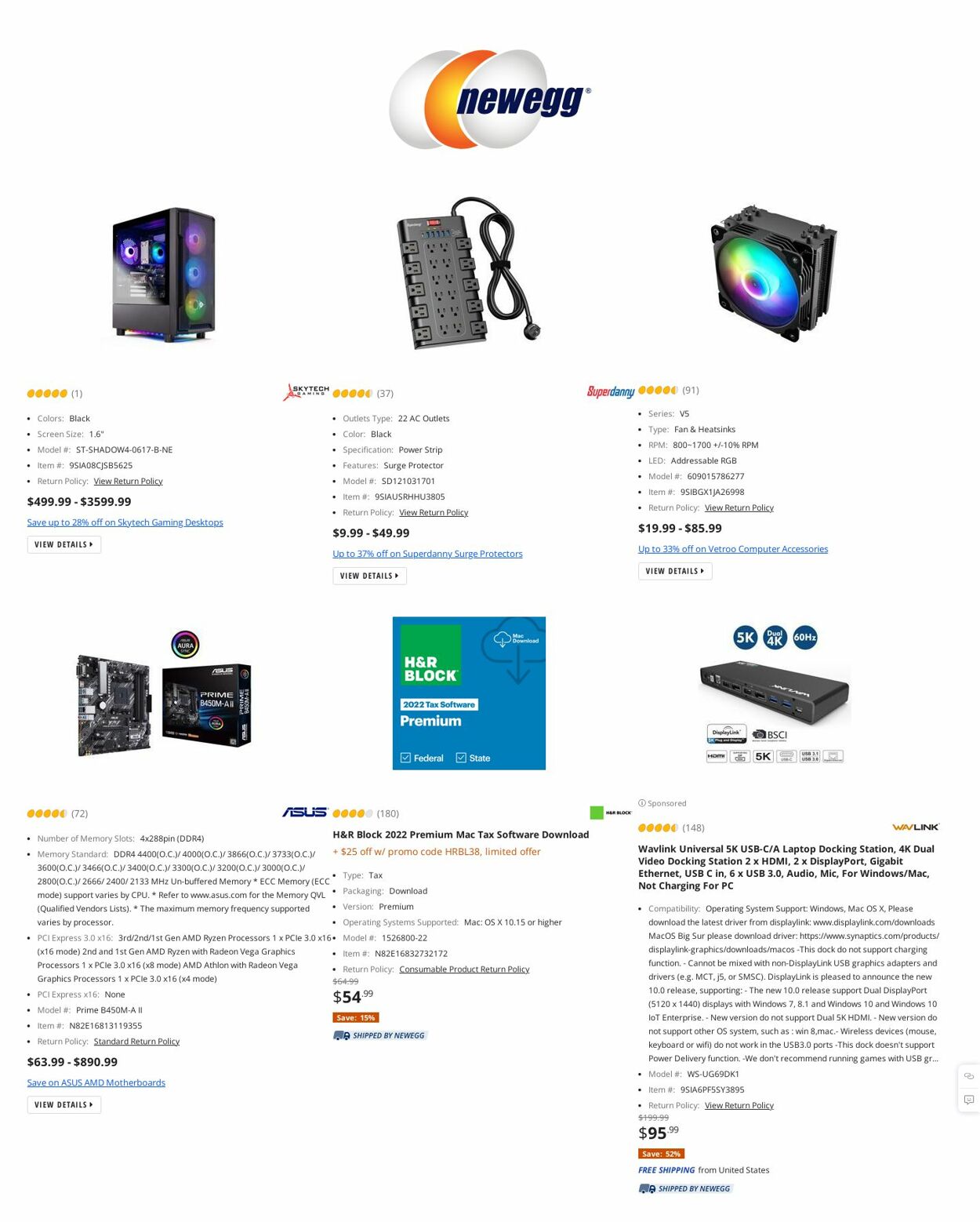 Newegg Ad from 03/30/2023