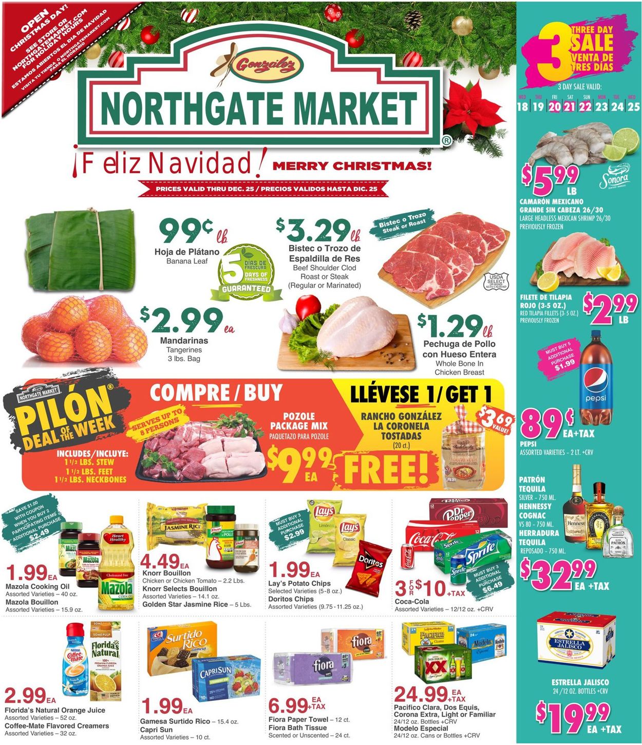 Northgate Market Ad from 12/18/2019
