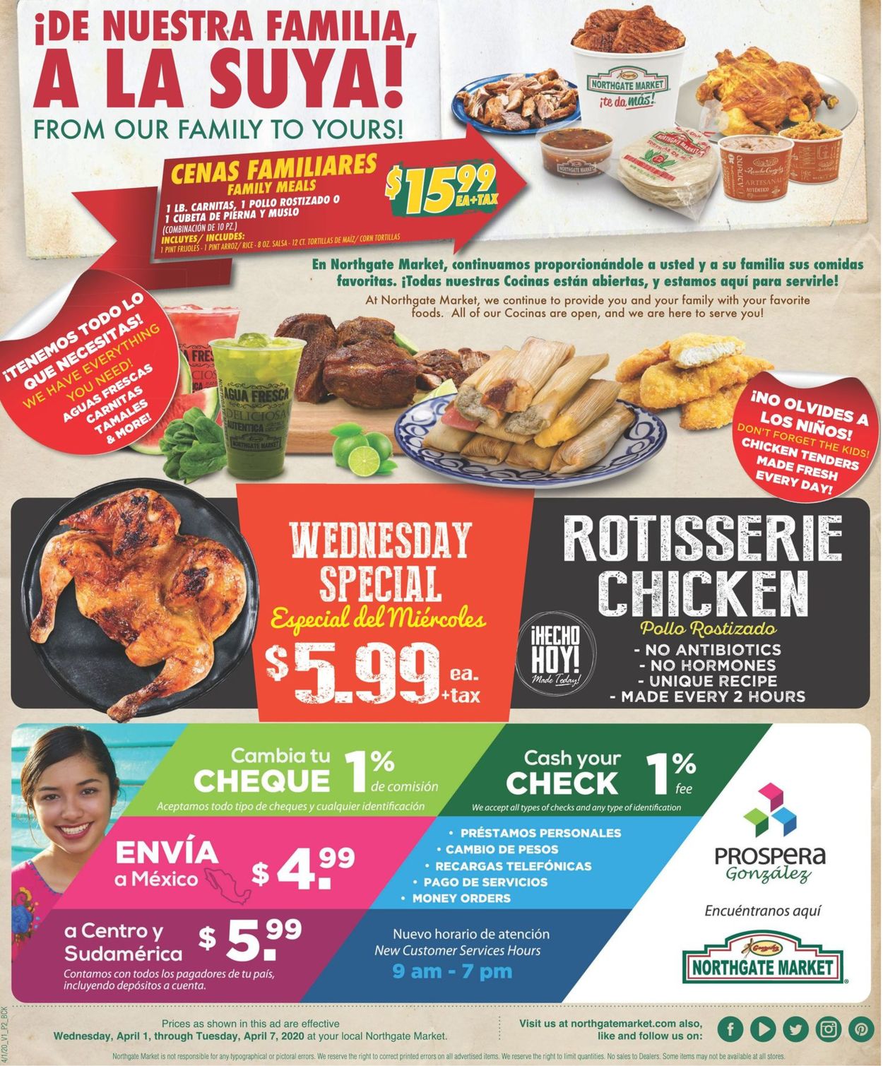 Northgate Market Ad from 04/01/2020