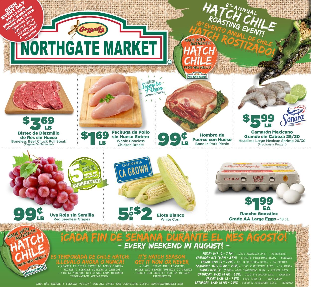 Northgate Market Ad from 08/05/2020