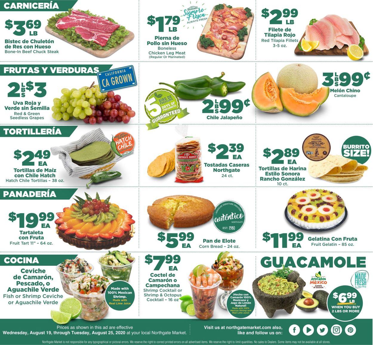 Northgate Market Ad from 08/12/2020