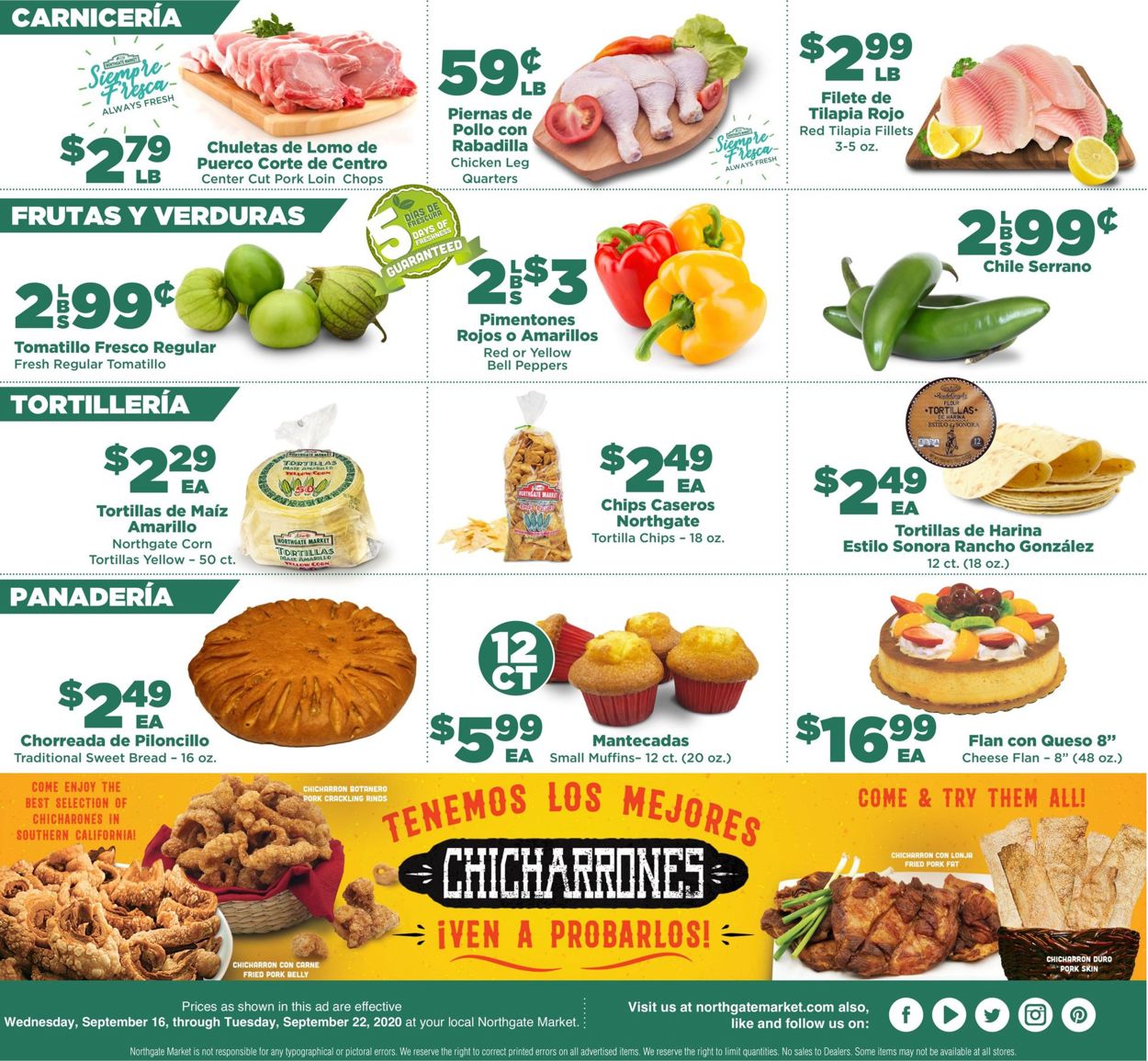 Northgate Market Ad from 09/16/2020
