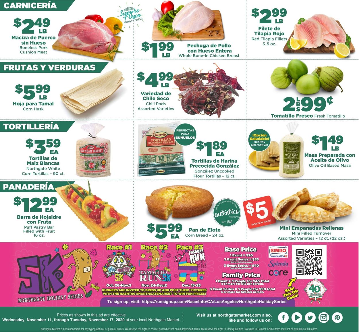 Northgate Market Ad from 11/11/2020