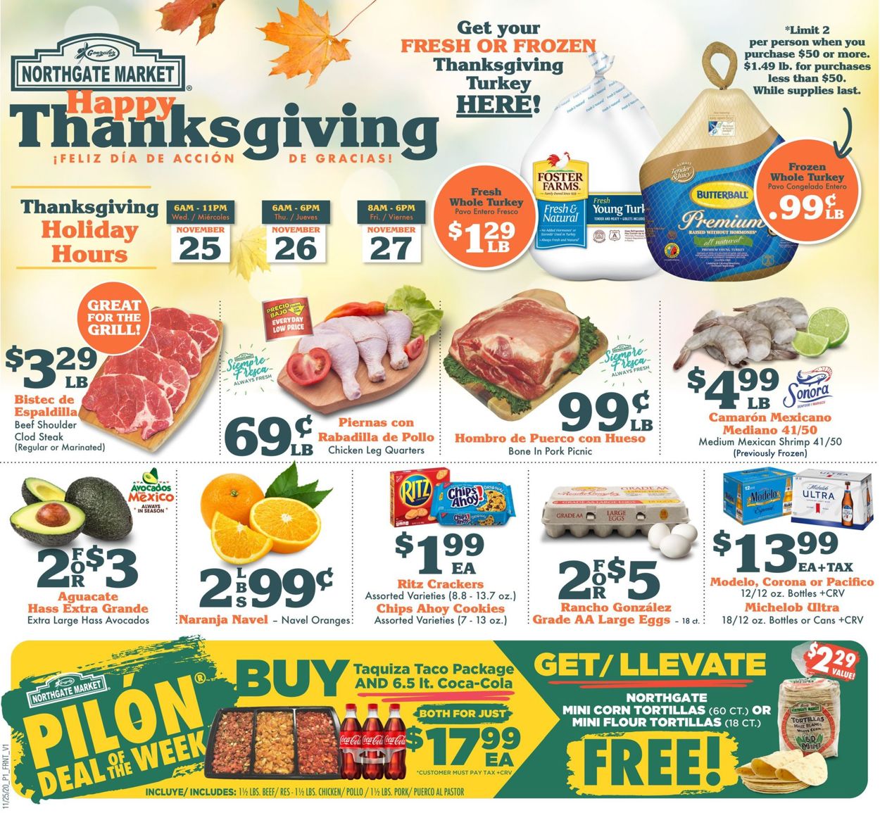 Northgate Market Ad from 11/25/2020