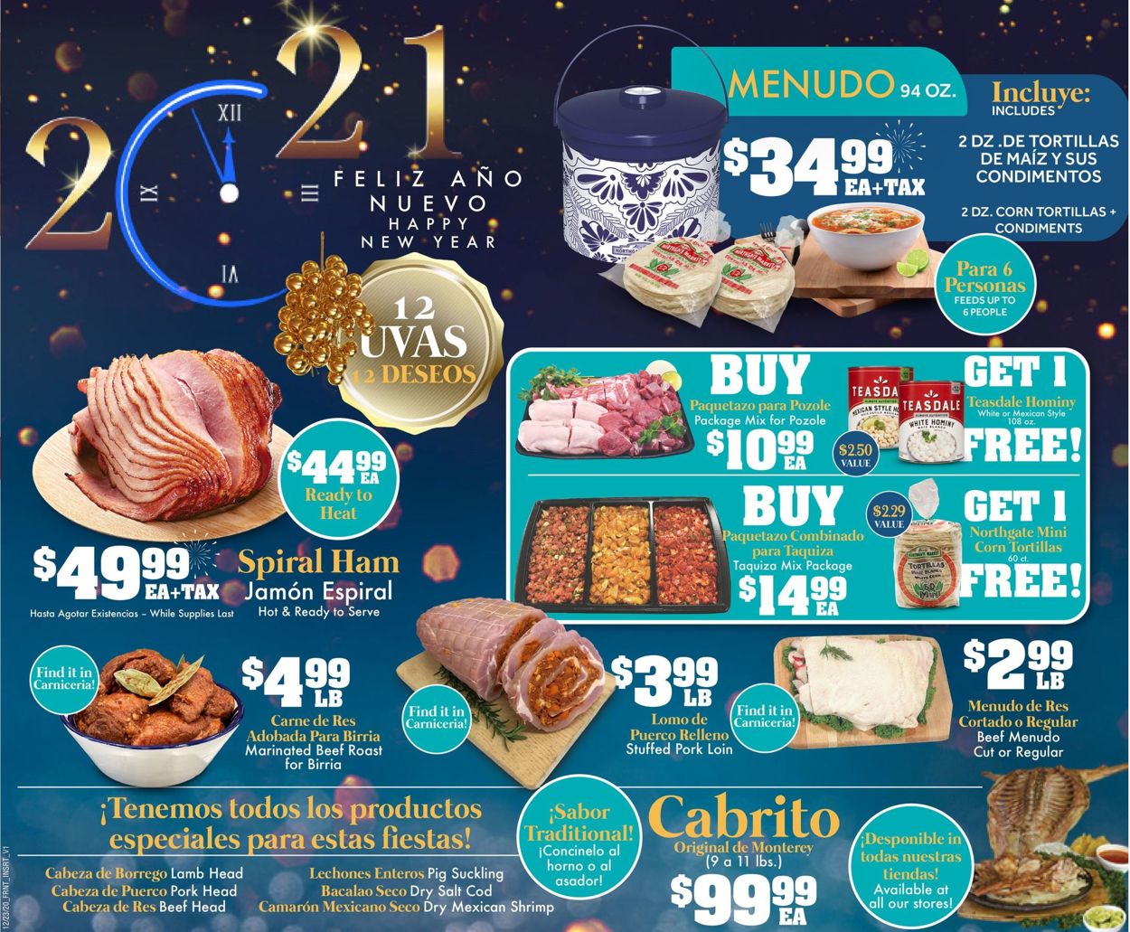 Northgate Market Ad from 12/23/2020