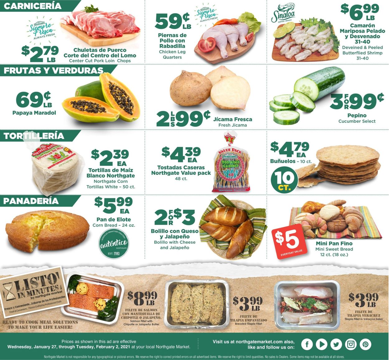 Northgate Market Ad from 01/27/2021