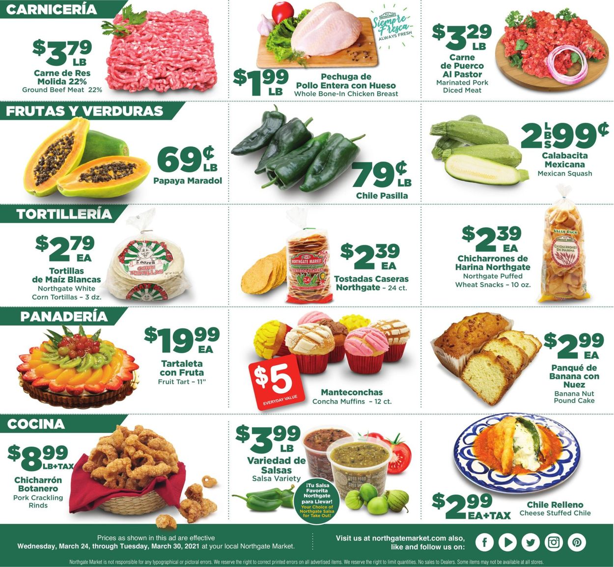 Northgate Market Ad from 03/24/2021