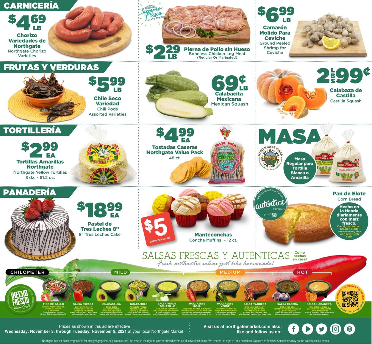 Northgate Market Ad from 11/03/2021