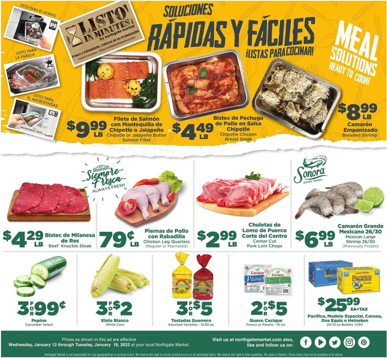 Northgate Market Ad from 01/12/2022