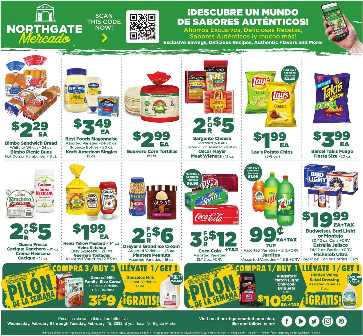 Northgate Market Ad from 02/09/2022