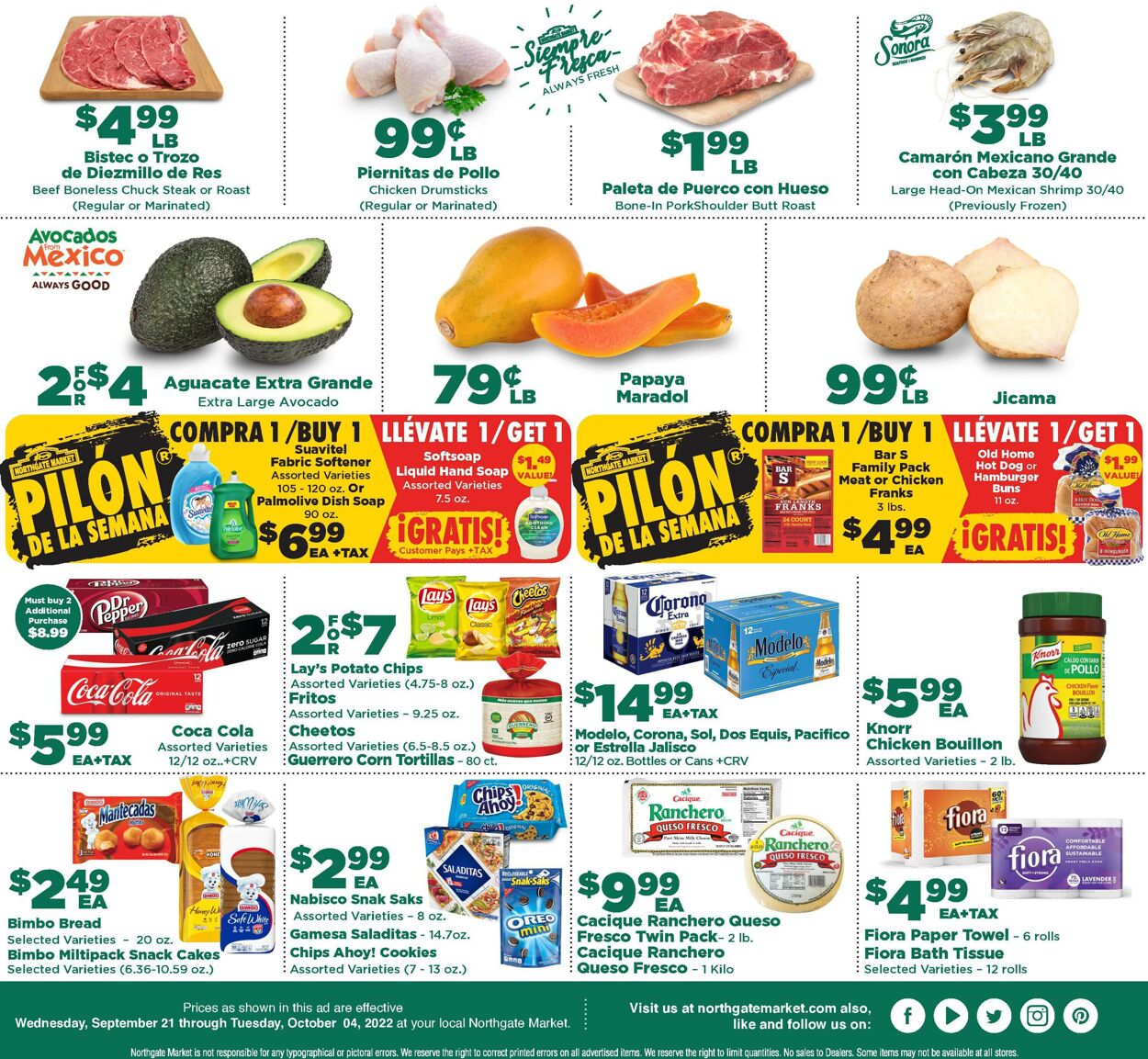 Northgate Market Ad from 09/21/2022