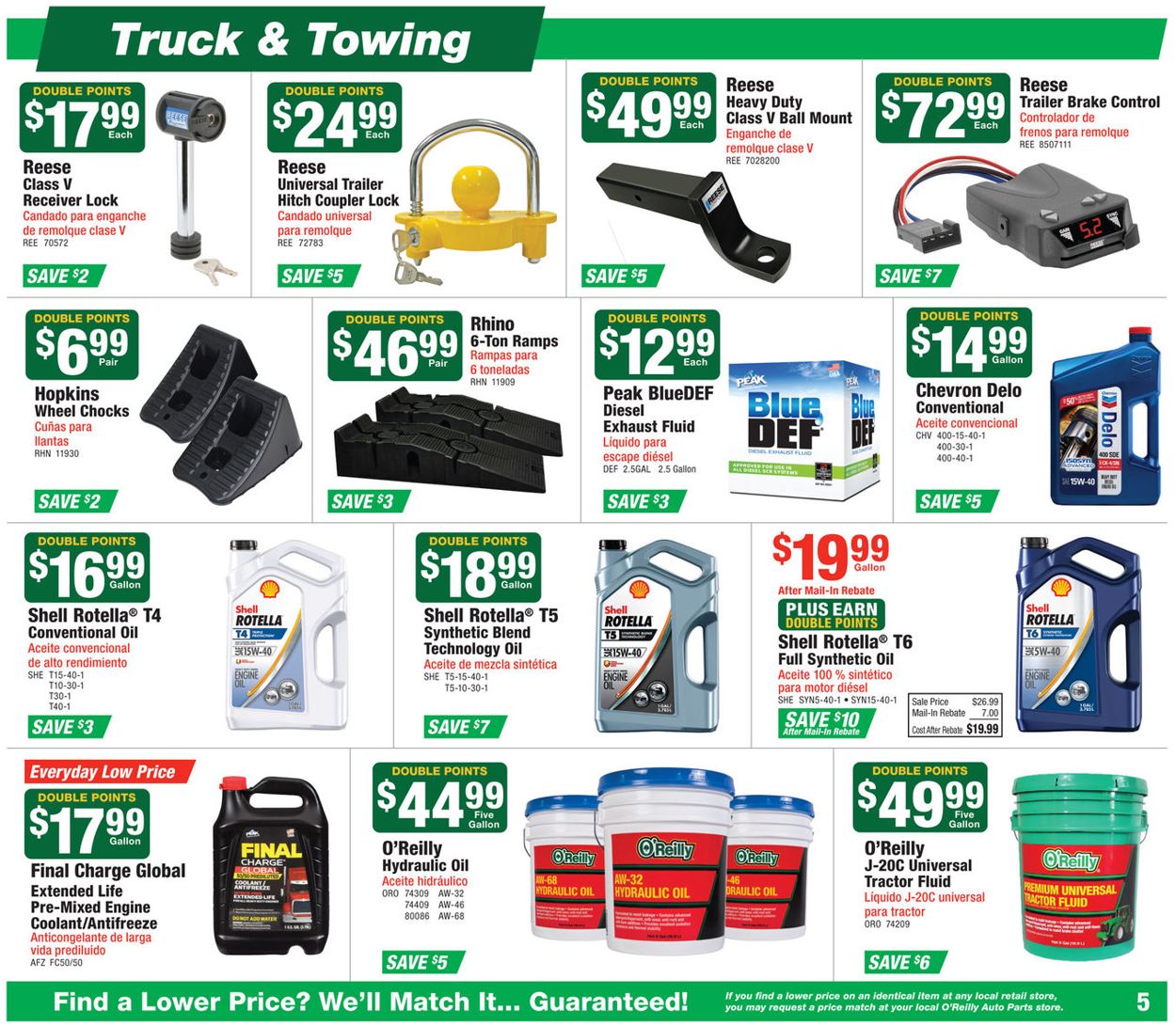 O'Reilly Auto Parts Ad from 08/26/2020