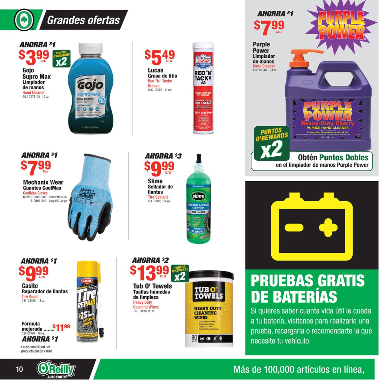 O'Reilly Auto Parts Ad from 07/28/2021