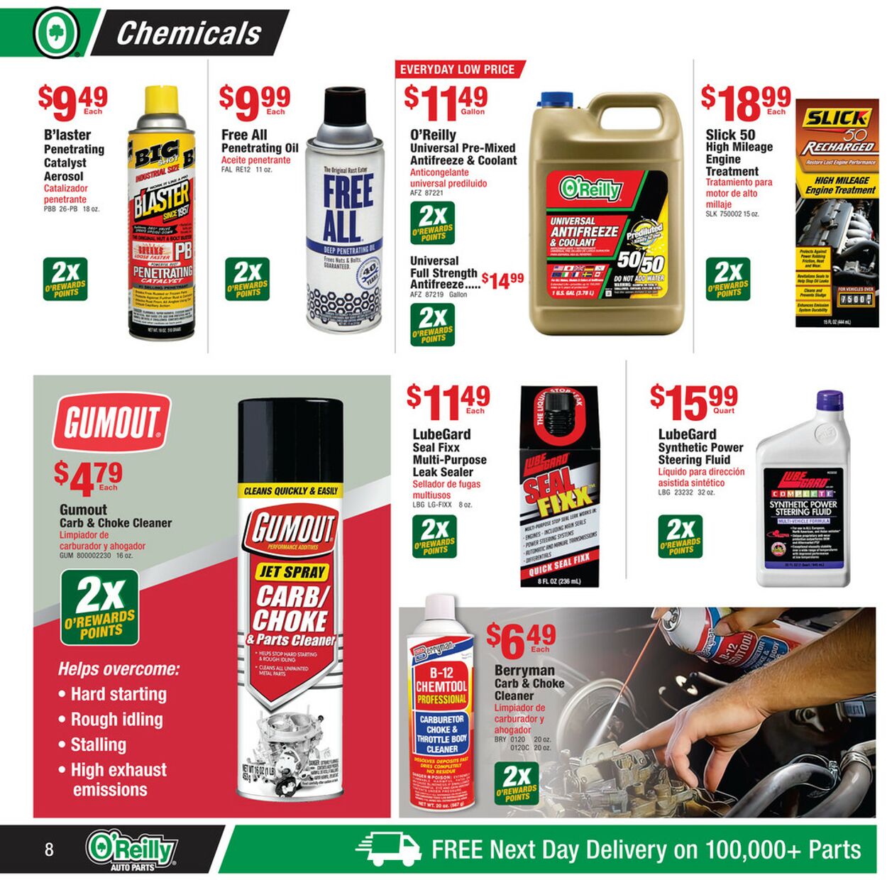 O'Reilly Auto Parts Ad from 08/31/2022