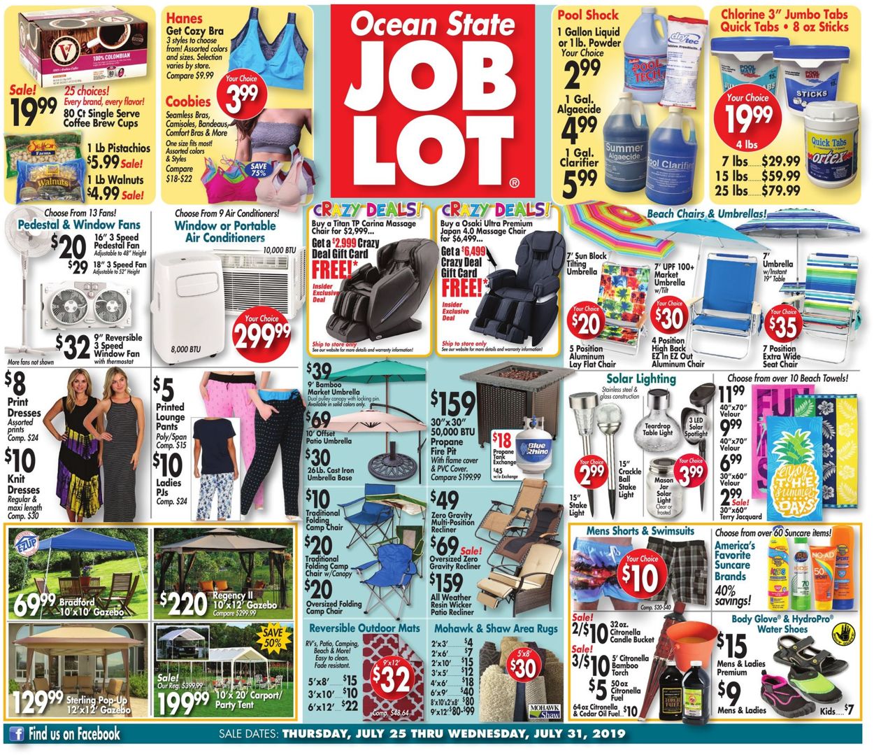 Ocean State Job Lot Ad from 07/25/2019