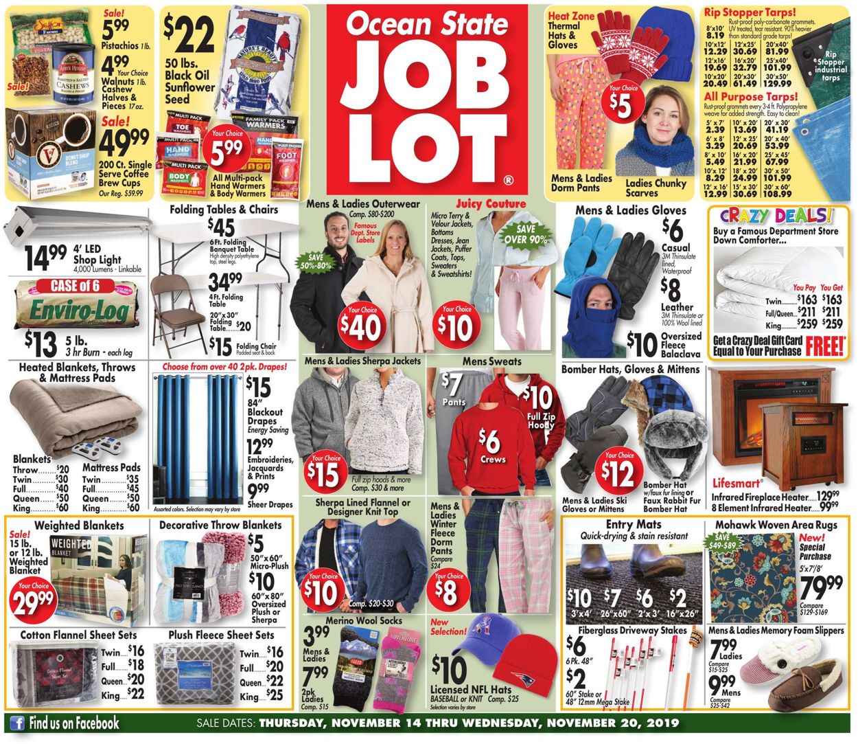 Ocean State Job Lot Ad from 11/14/2019