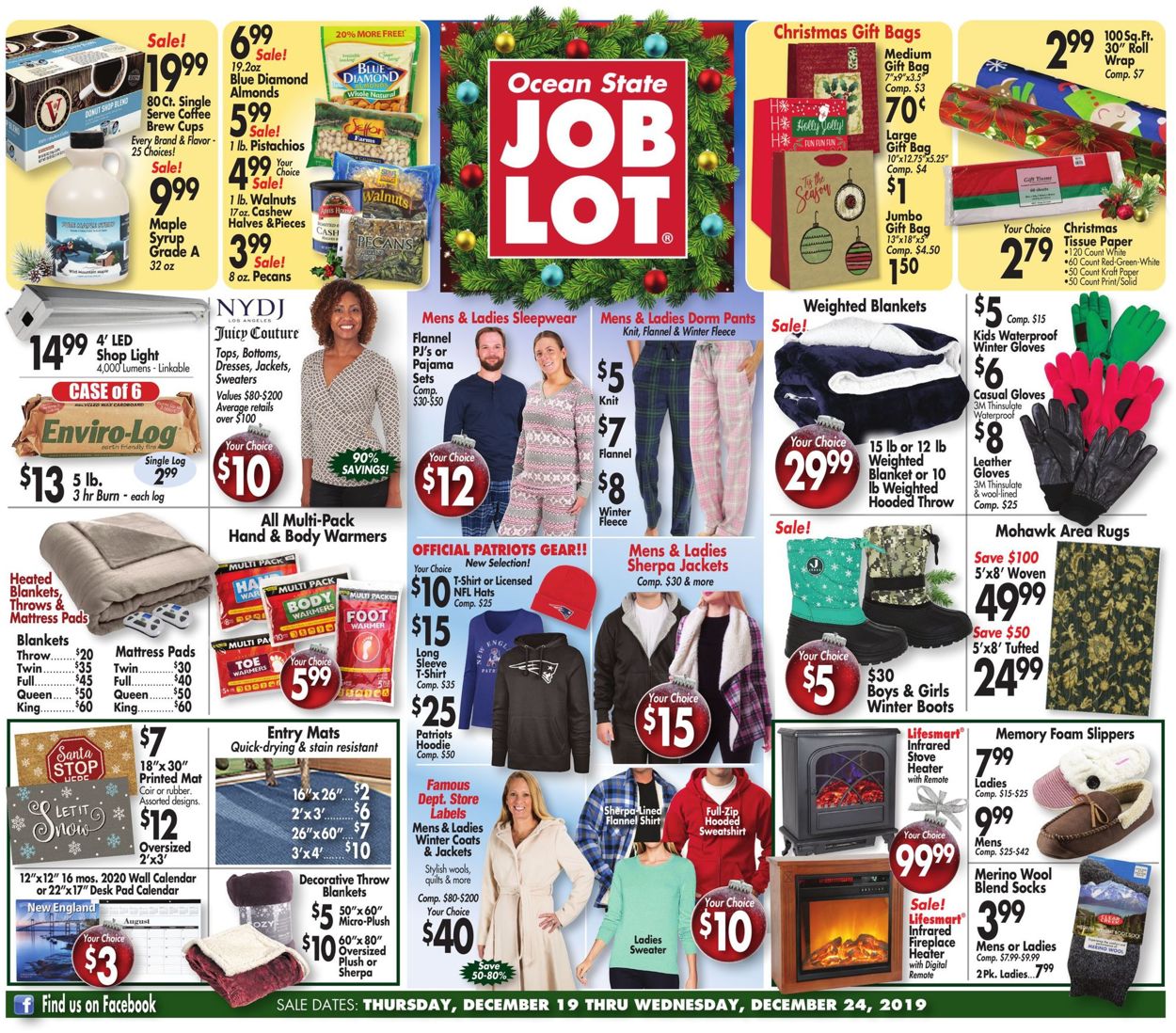 Ocean State Job Lot Ad from 12/19/2019