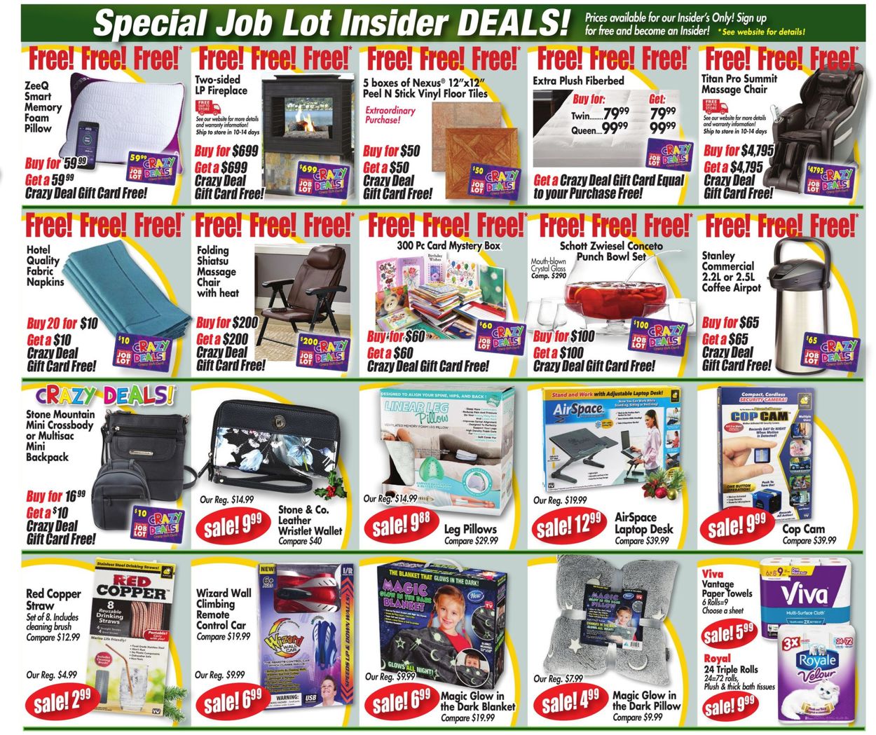 Ocean State Job Lot Ad from 12/19/2019