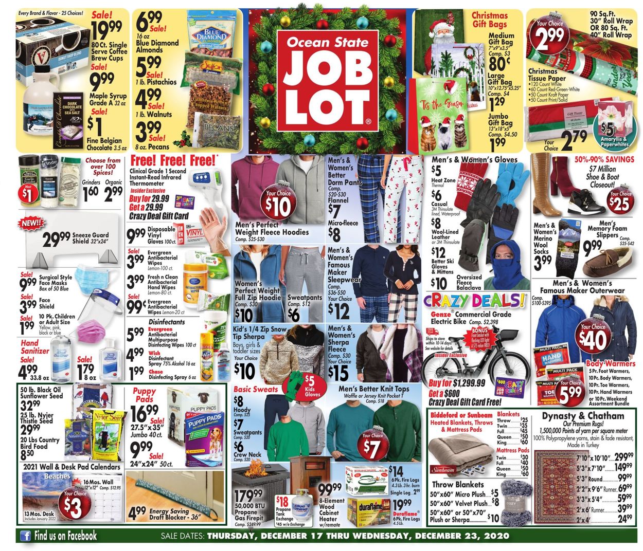 Ocean State Job Lot Ad from 12/17/2020