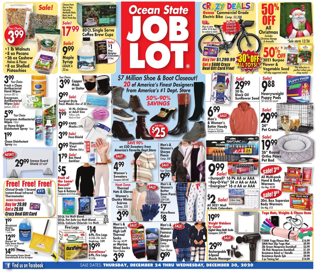 Ocean State Job Lot Ad from 12/24/2020