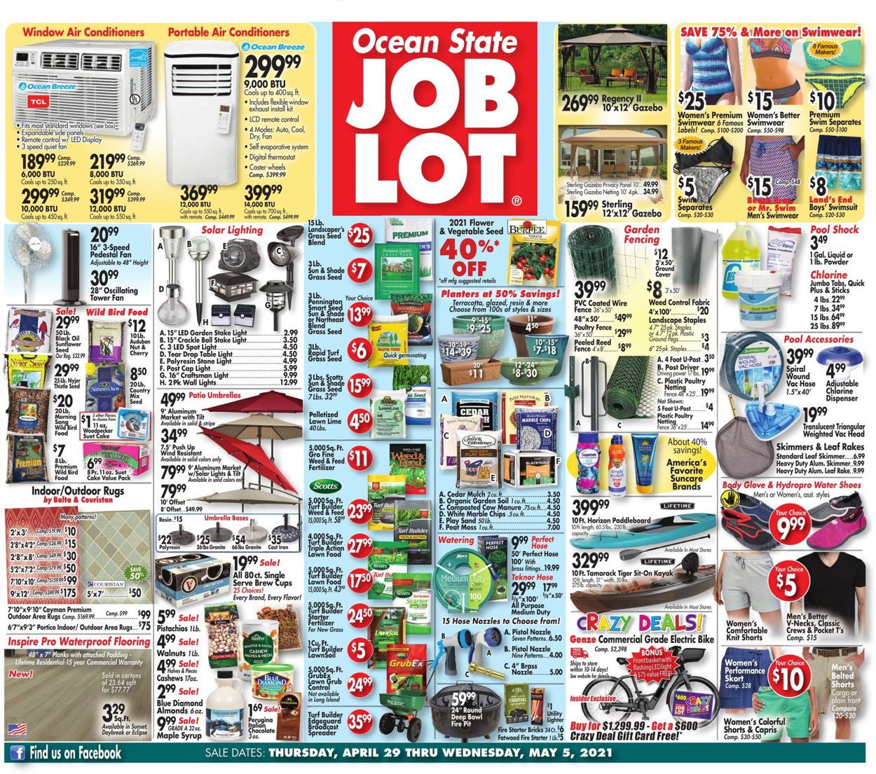 Ocean State Job Lot Ad from 04/29/2021