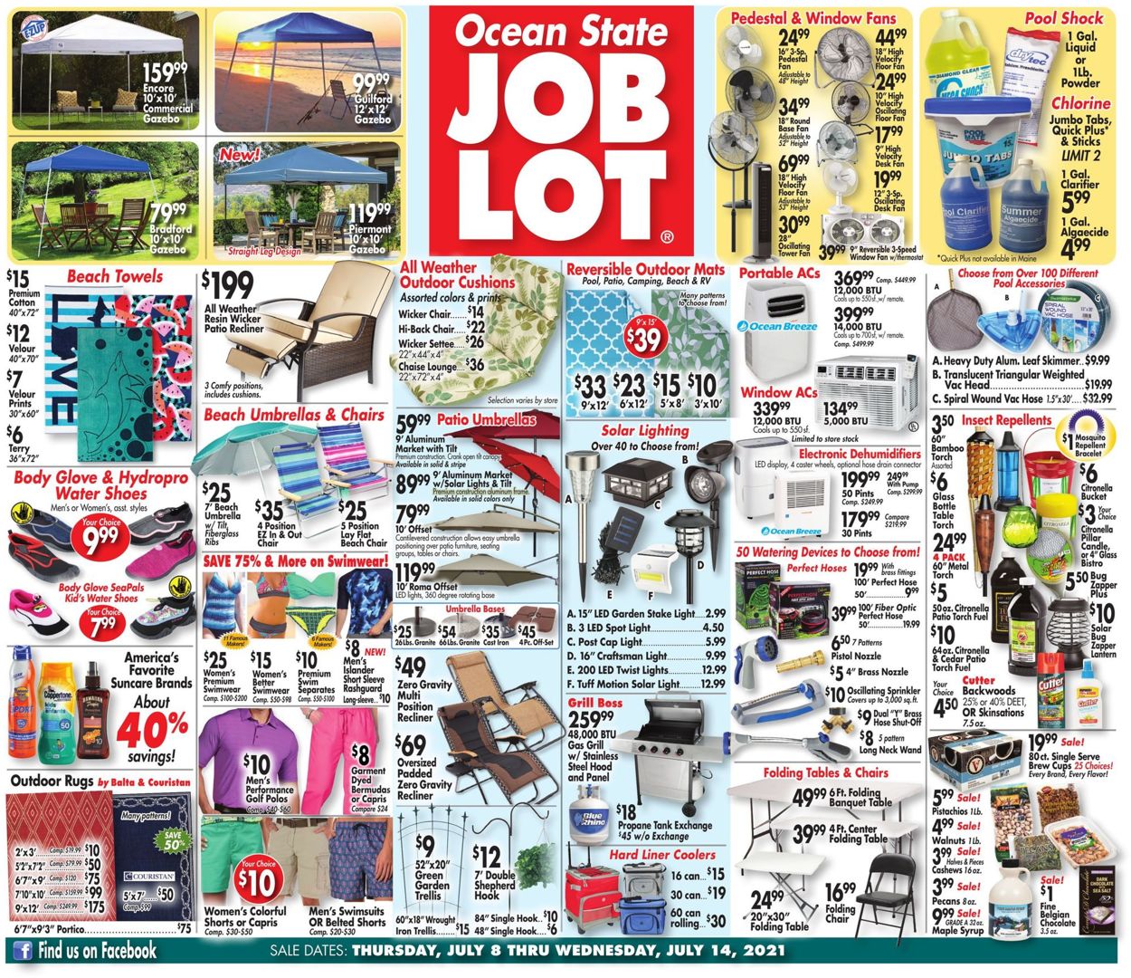 Ocean State Job Lot Ad from 07/08/2021