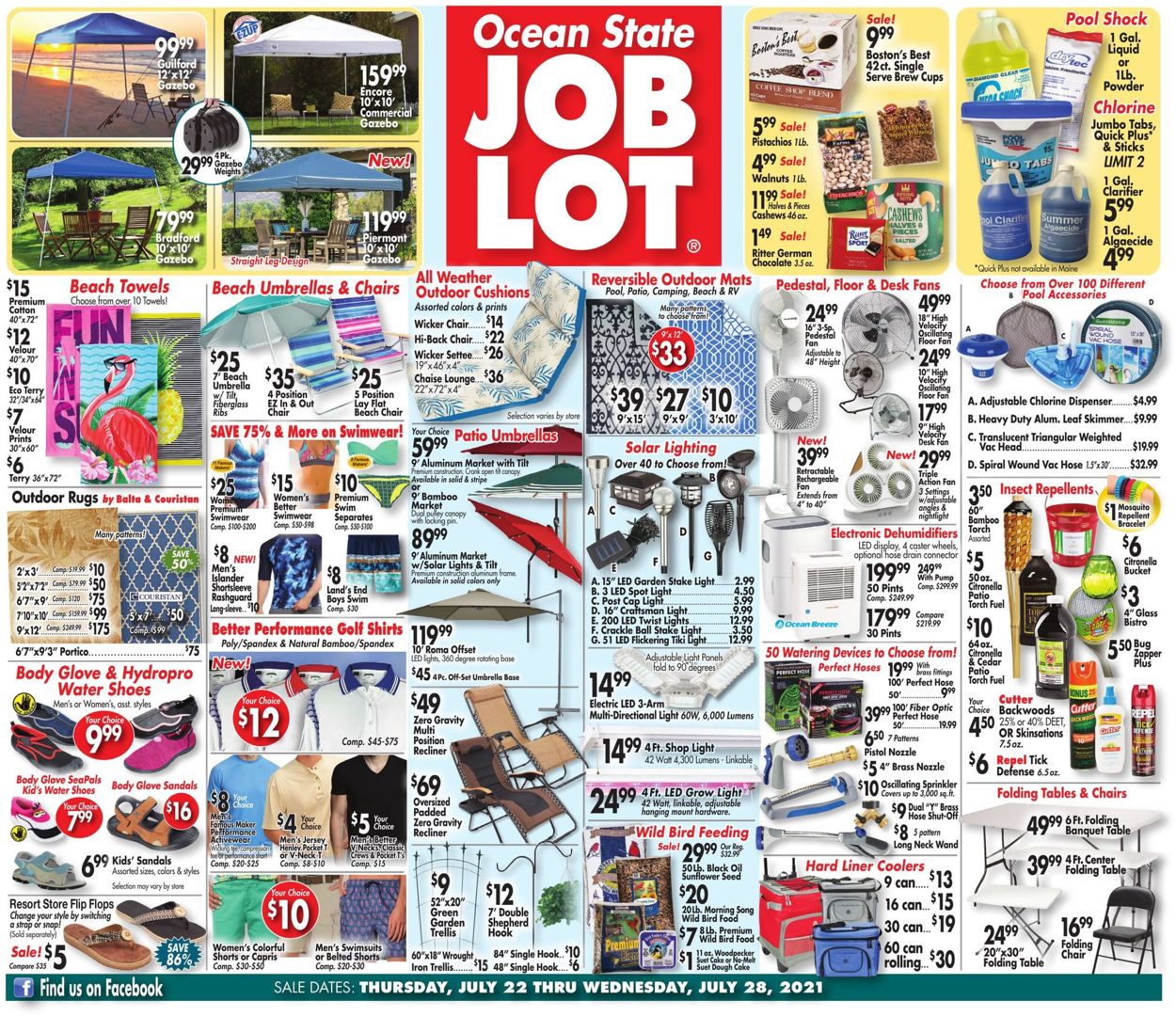 Ocean State Job Lot Ad from 07/22/2021