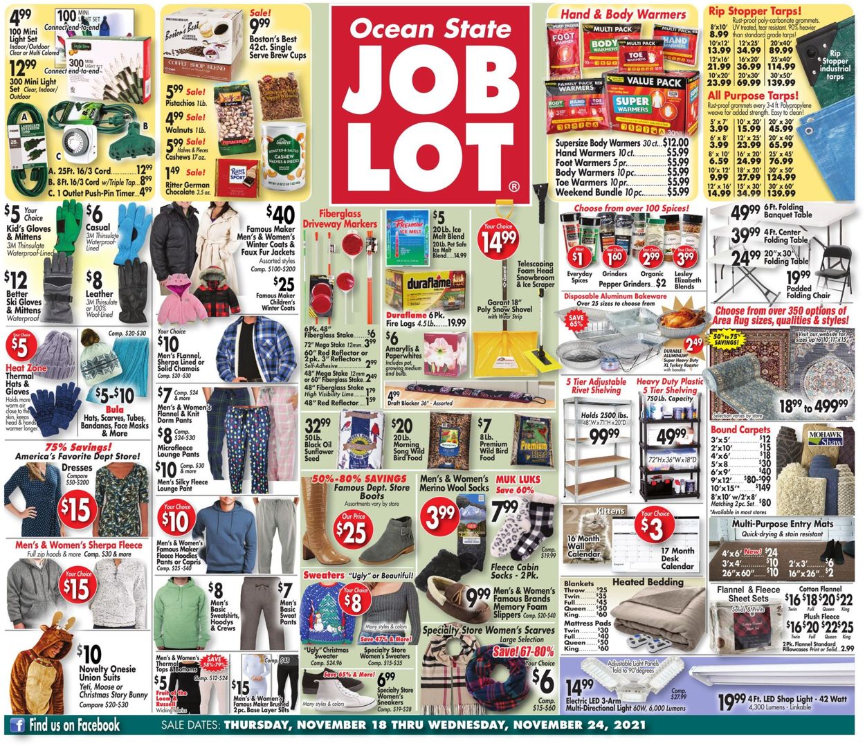 Ocean State Job Lot Ad from 11/18/2021