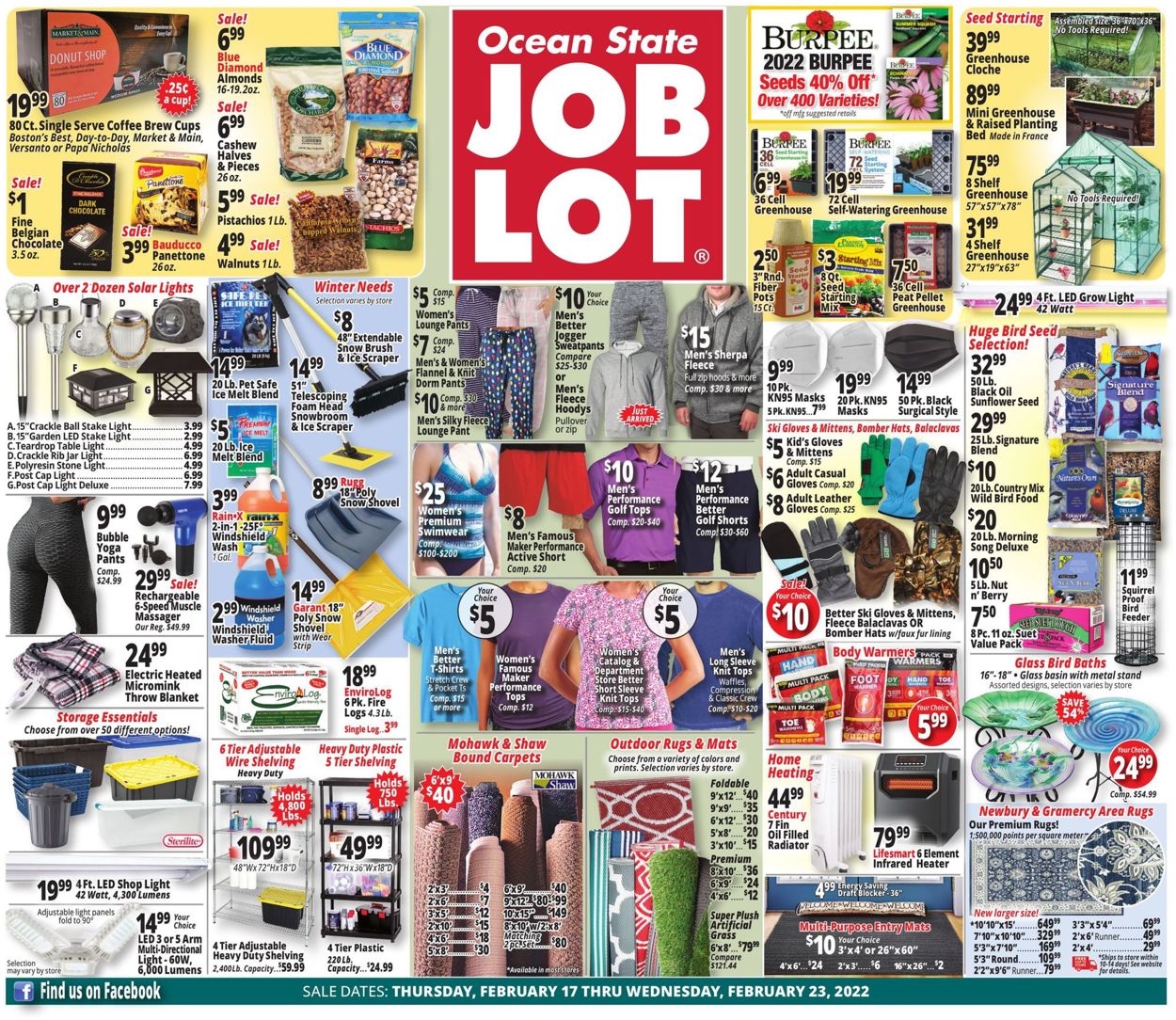 Ocean State Job Lot Ad from 02/17/2022