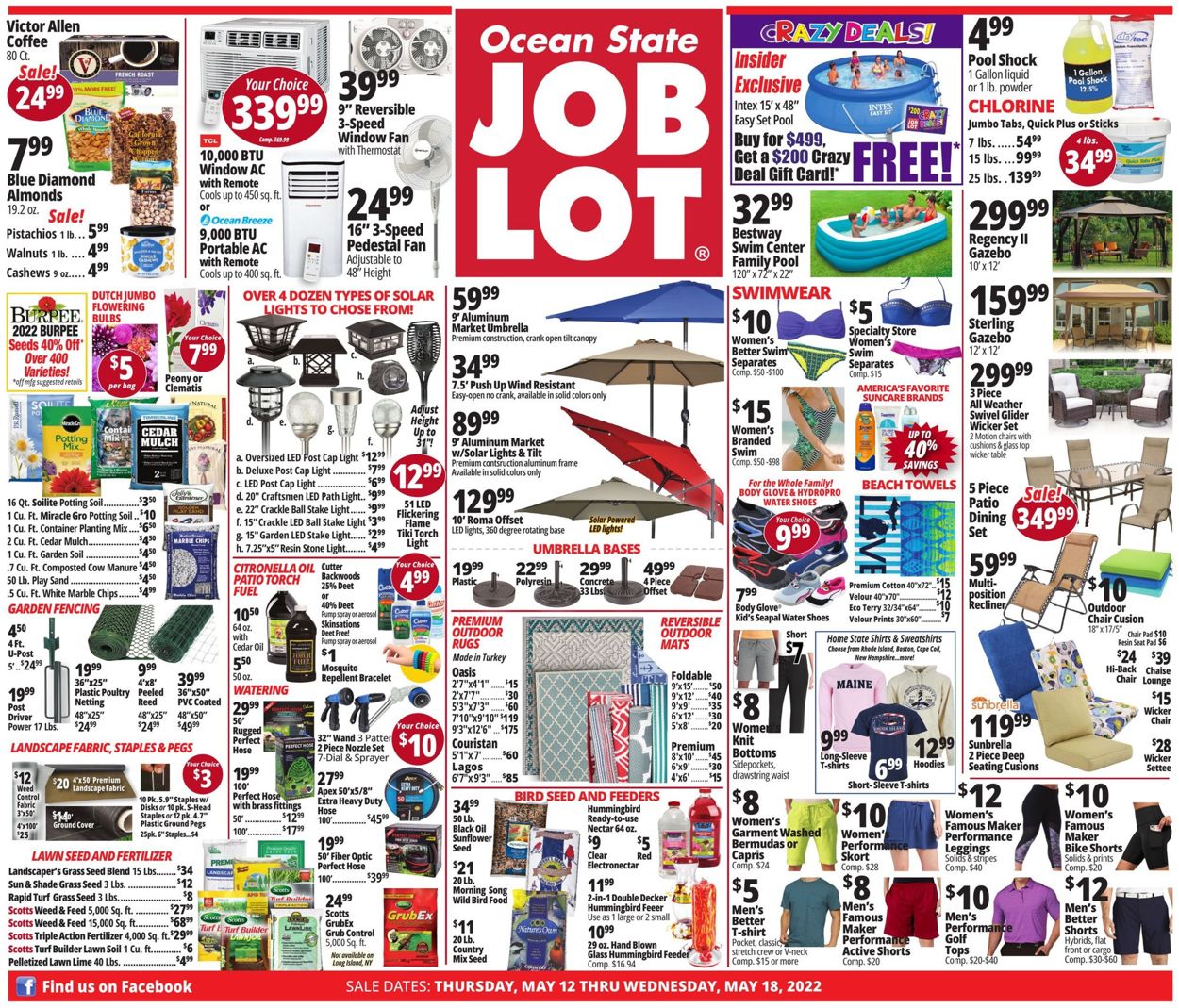 Ocean State Job Lot Ad from 05/12/2022