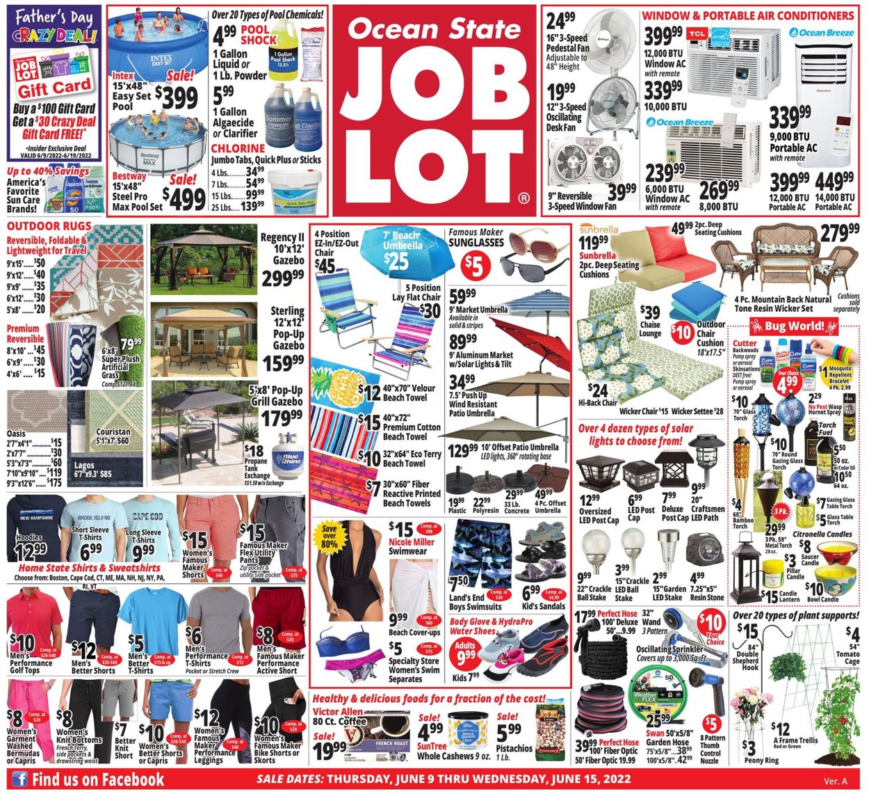 Ocean State Job Lot Ad from 06/09/2022
