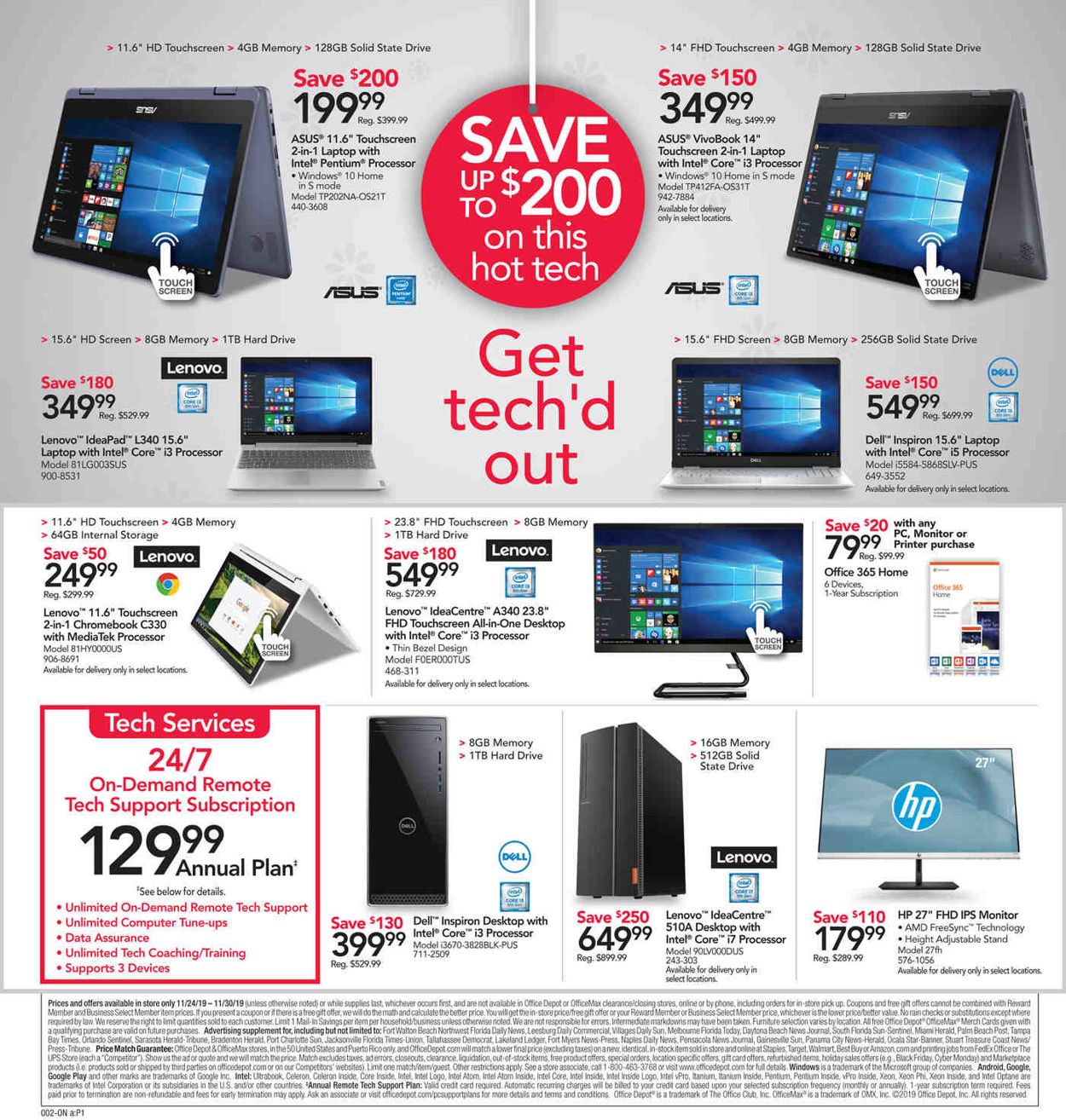 Office DEPOT Ad from 11/24/2019
