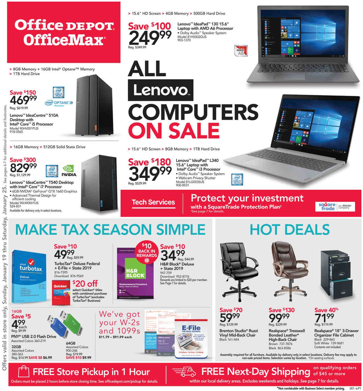 Office DEPOT Ad from 01/19/2020