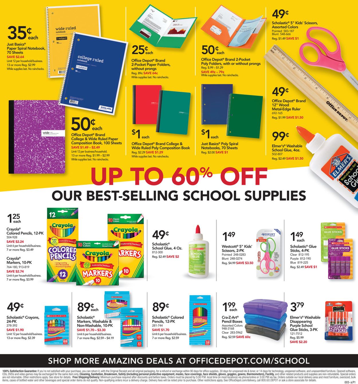 Office DEPOT Ad from 09/20/2020