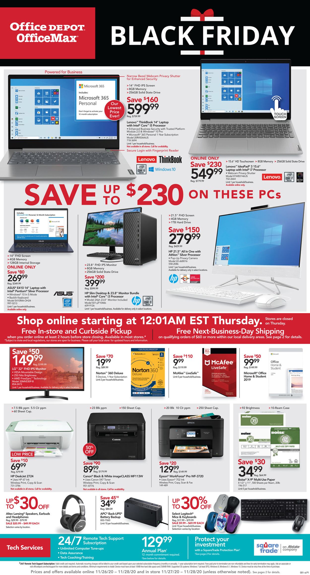 Office DEPOT Ad from 11/26/2020