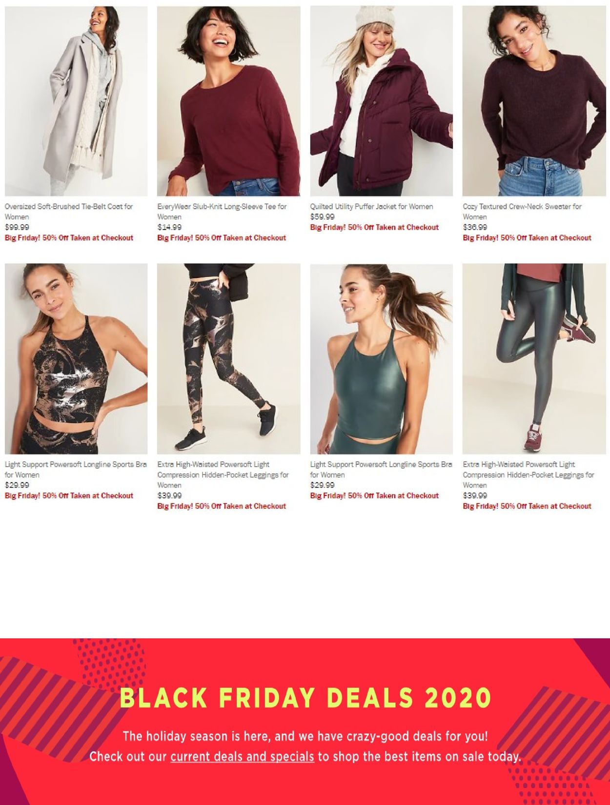 Old Navy Ad from 11/26/2020
