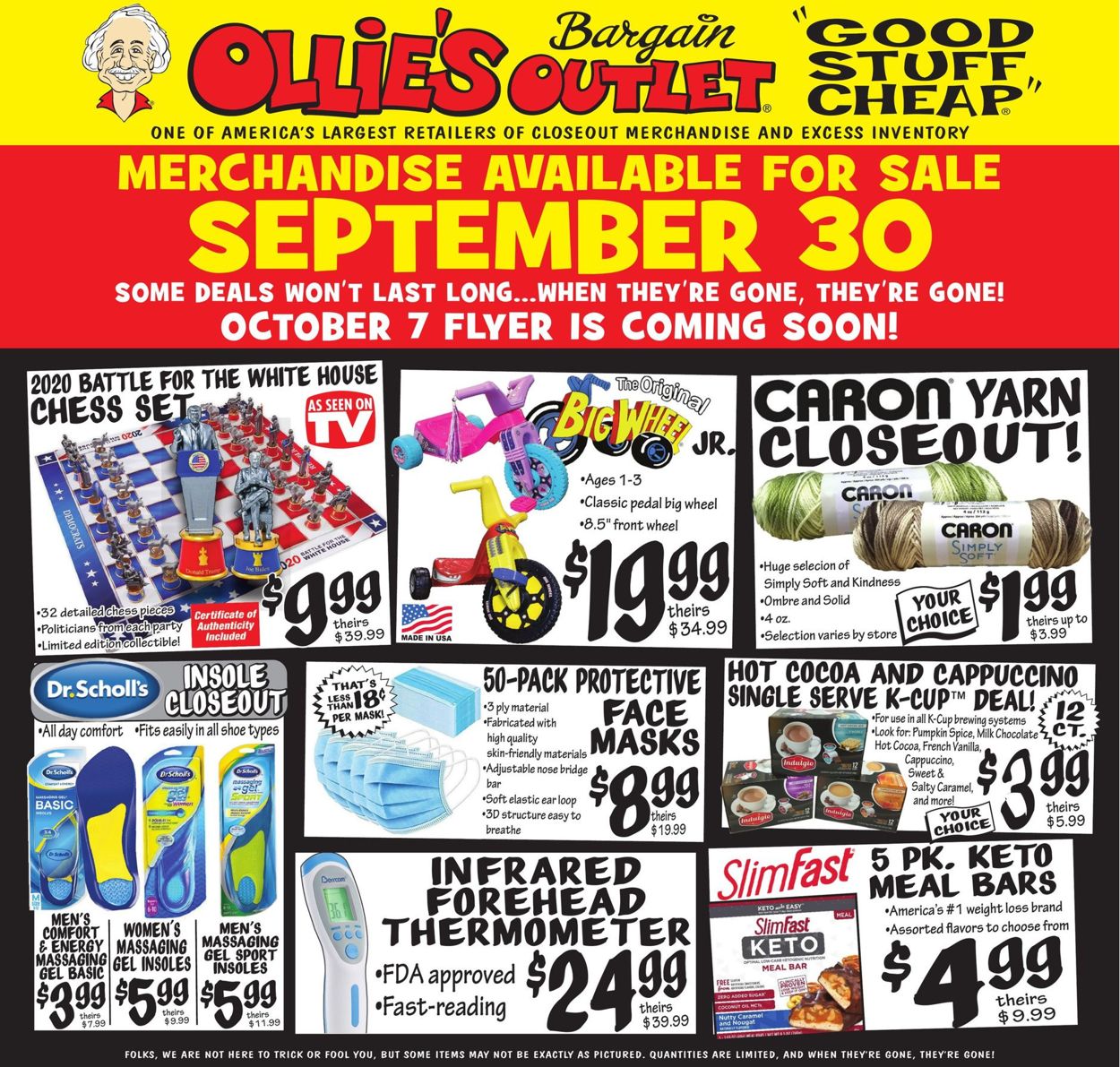 Ollie's Ad from 09/30/2020