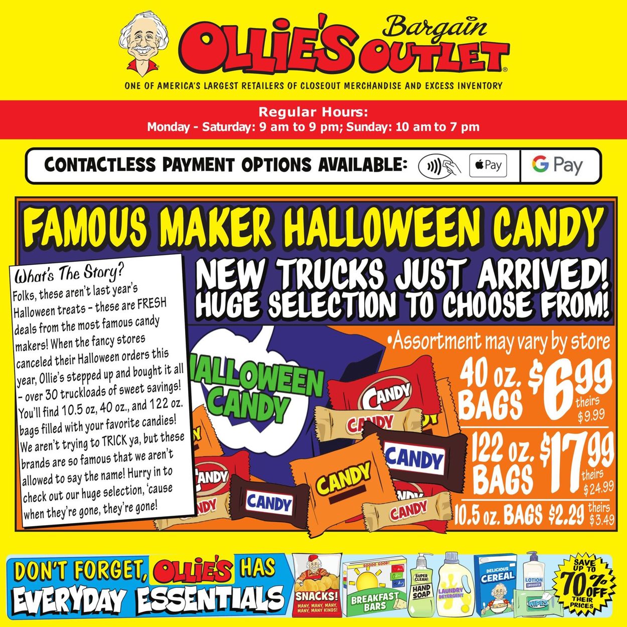 Ollie's Ad from 10/16/2020